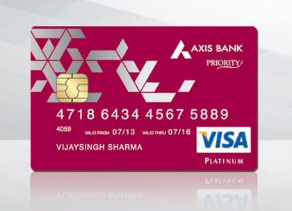 how to use axis bank atm card first time