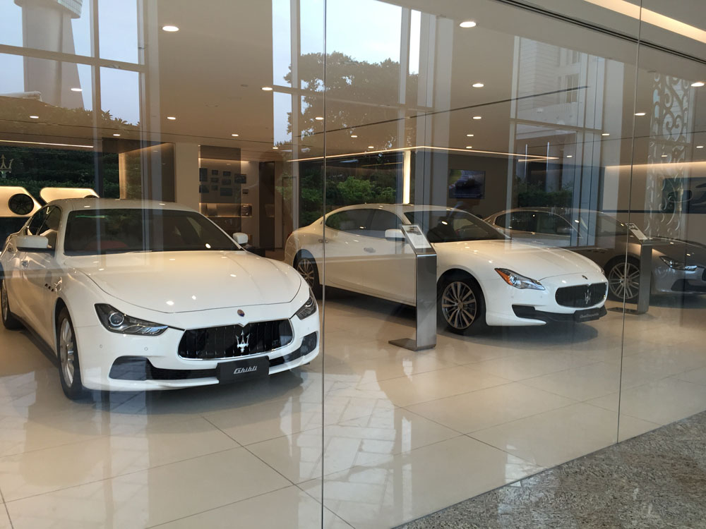 Maserati showroom