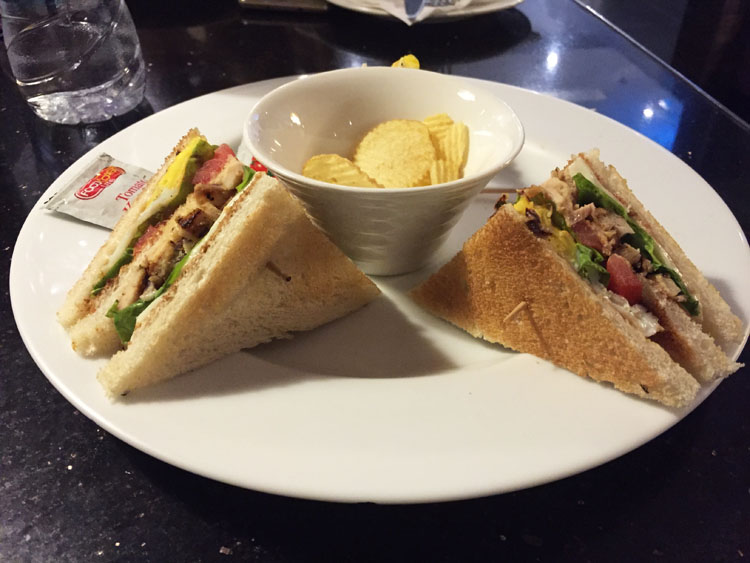 Sandwich at Plaza Premium Lounge Transit Hotel