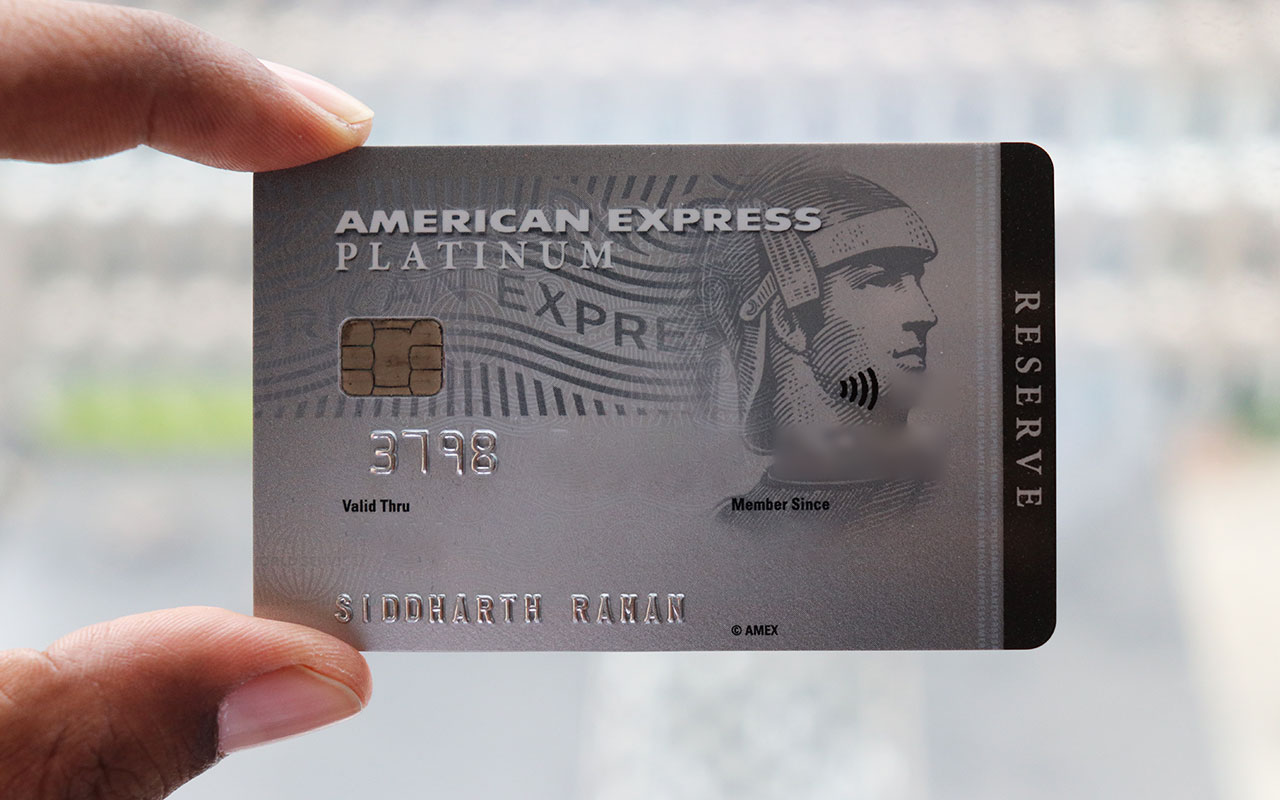 Amex Platinum Reserve Credit Card (old design)