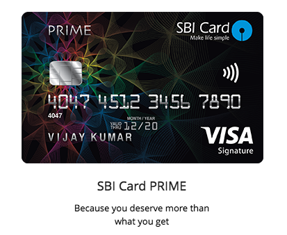 sbi prime credit card