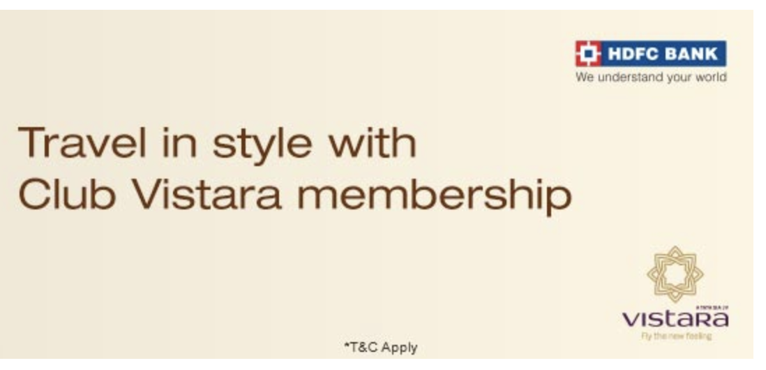 Club Vistara Gold/Silver Membership getting discontinued on HDFC Credit