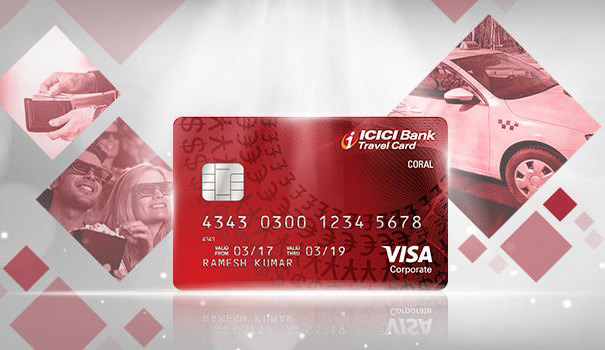 coral travel card icici