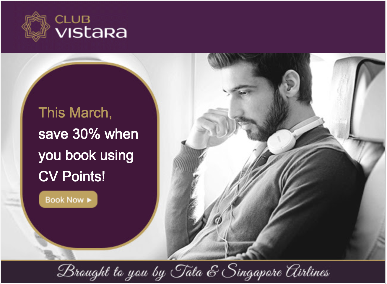 Save 30 on Club Vistara Points redemption this March CardExpert