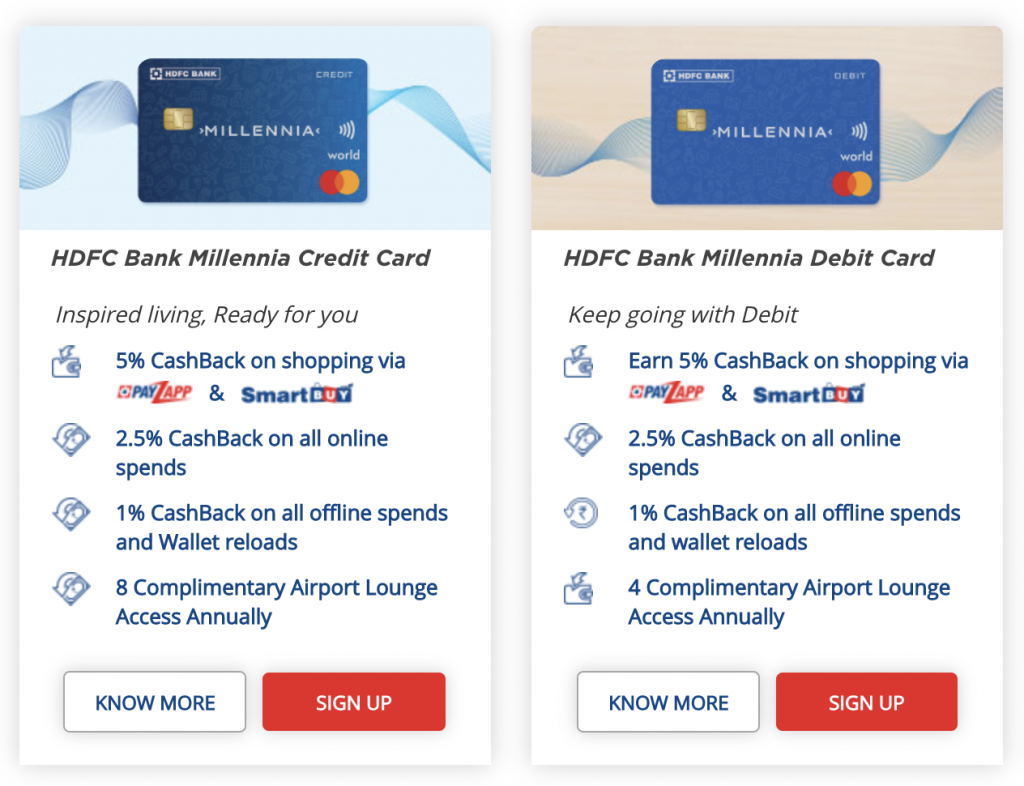 HDFC Bank Launches Credit, Debit, EMI & Prepaid Cards for Millennials - CardExpert