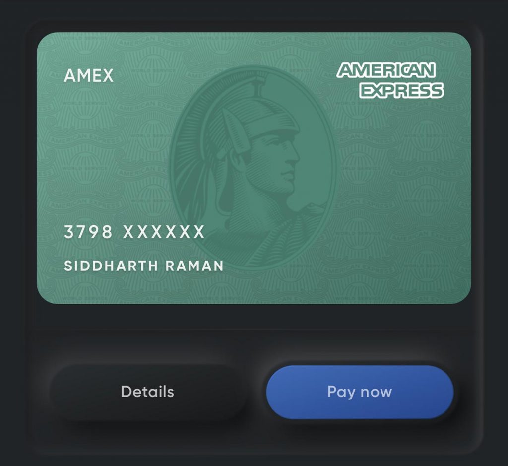 Amex Card on CRED