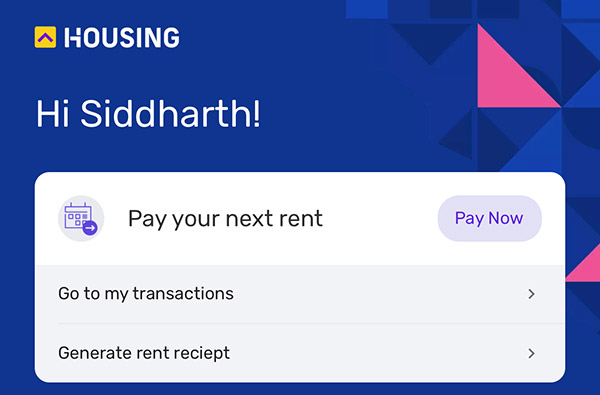 housing rent payment online
