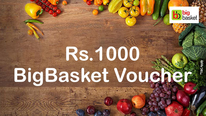 Sbicard BigBasket spend based offer