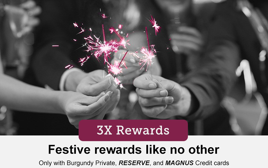 3X Rewards on Axis Premium Credit Cards