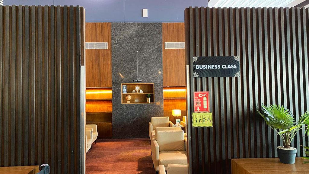 BLR Domestic Lounge - Business Class Section - Entrance