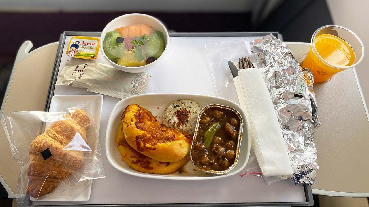 Vistara Business Class Food