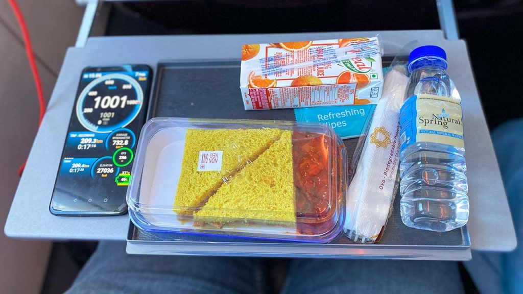 Vistara Premium Economy Food