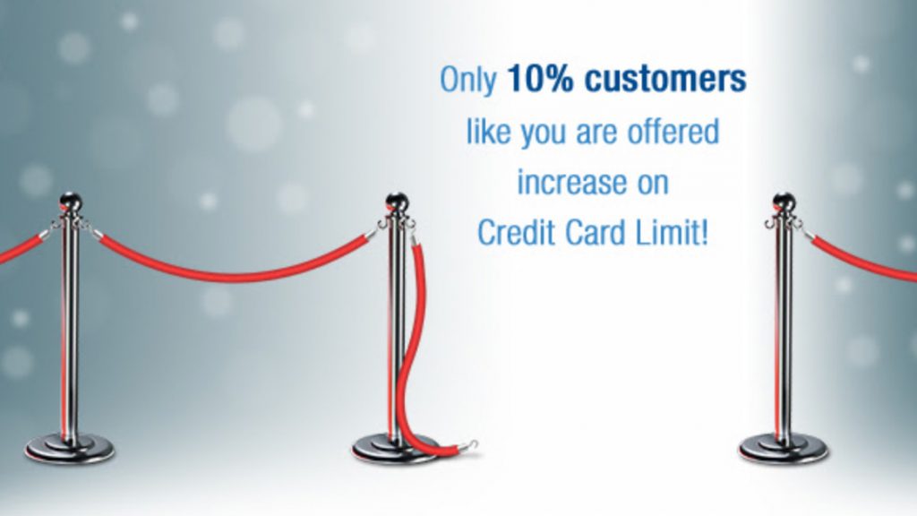 HDFC Credit Card Limit Enhancement offer