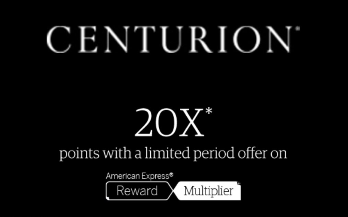 Amex Rewards Multiplier Centurion offer