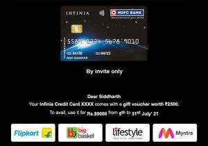 hdfc credit card spend offer - July 2021