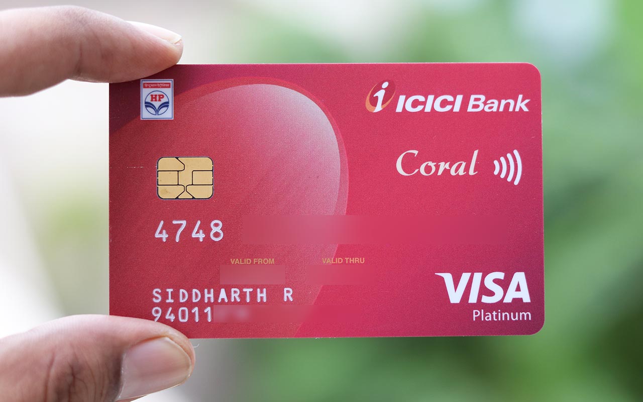 coral travel card icici