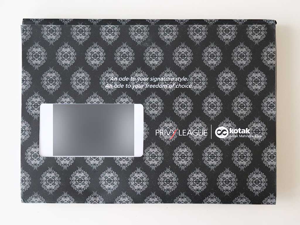 Kotak Privy League Signature Credit Card - Welcome kit