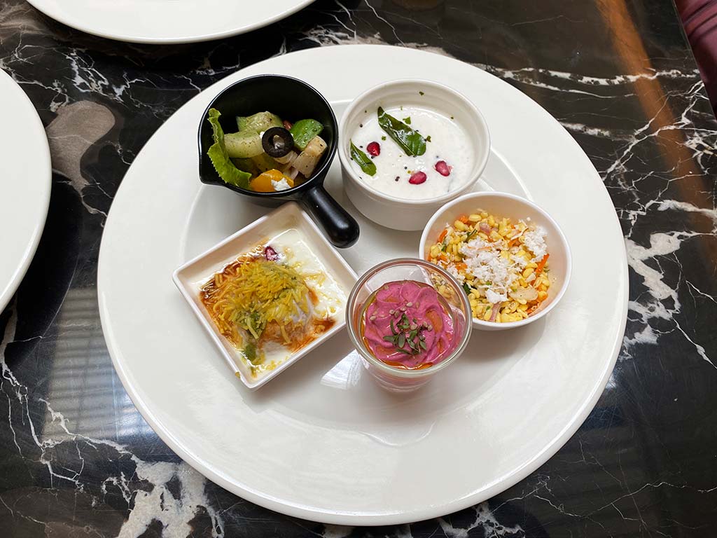 snacks and curd rice