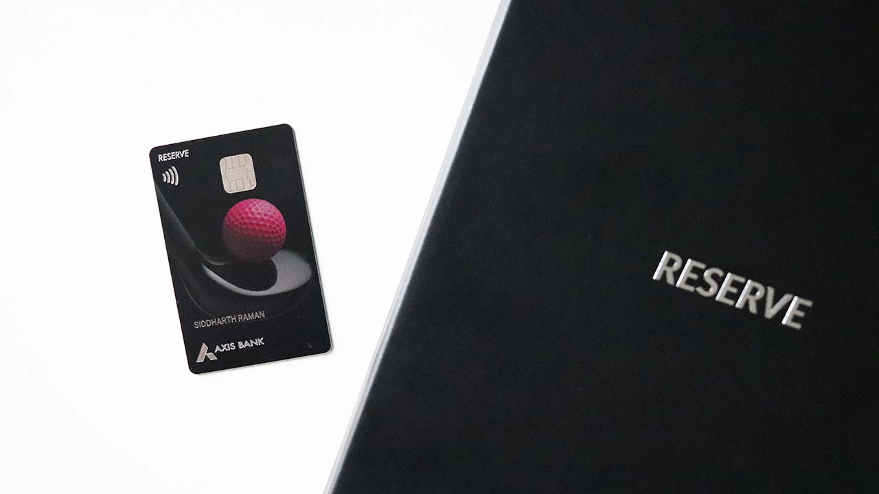 Axis Bank Reserve Credit Card Design