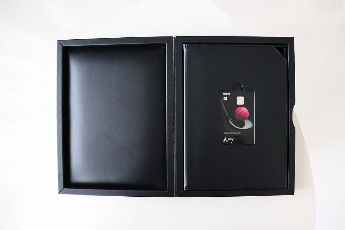 Axis Reserve Credit Card - inside the Box