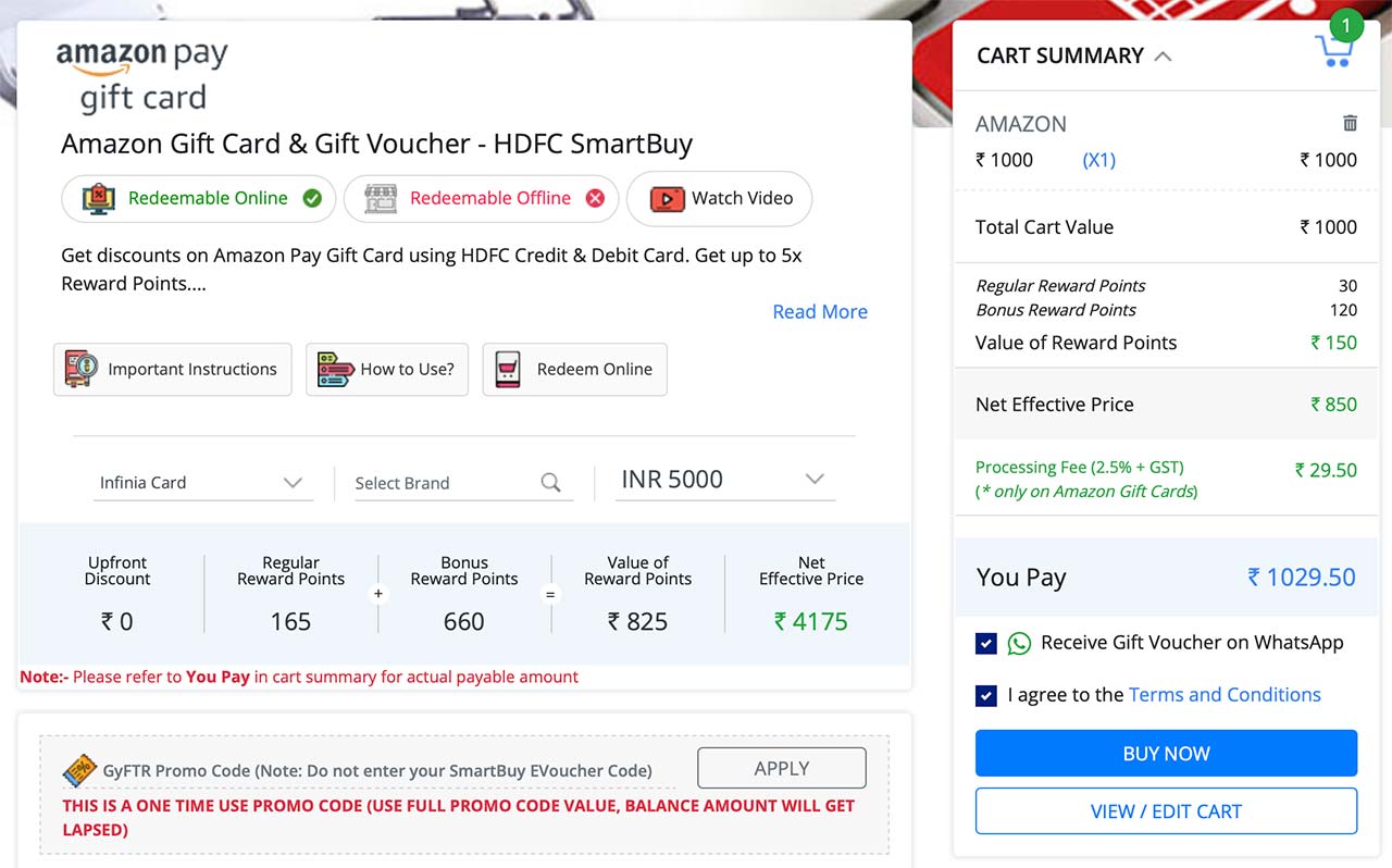 HDFC adds 2.5% Processing Fee