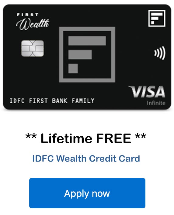 IDFC Wealth Credit Card Ad
