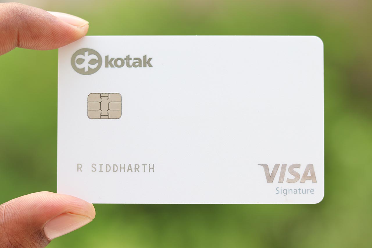 Kotak White Card - closer look