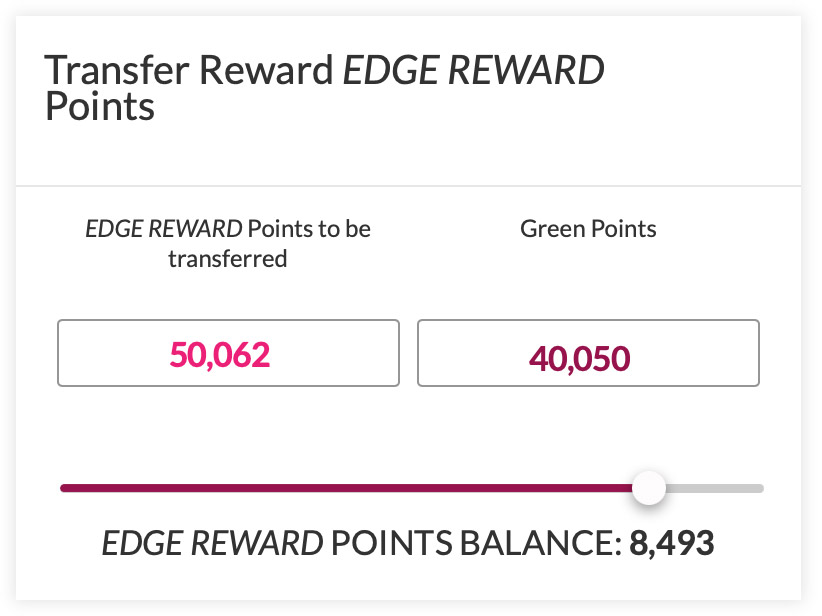 Axis transfer rewards