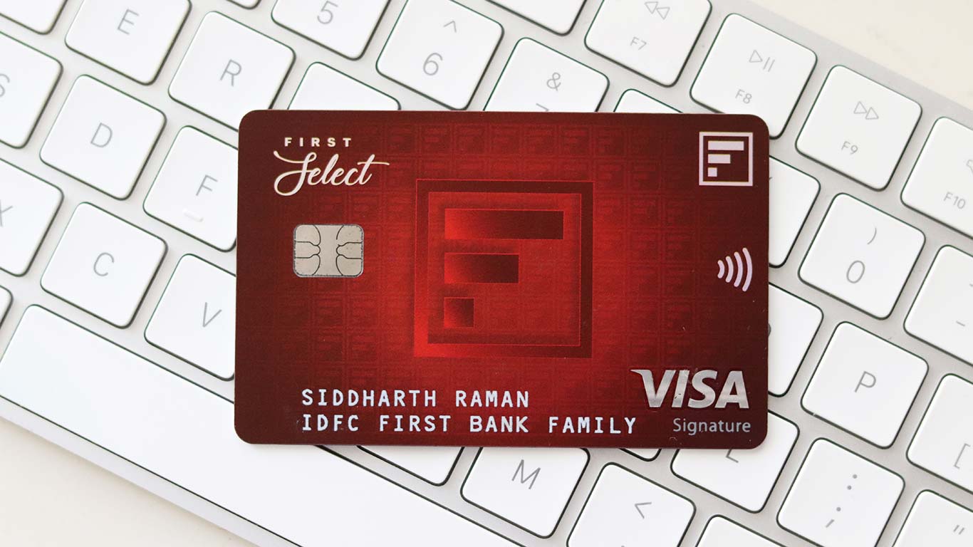 IDFC First Bank Select Credit Card Design