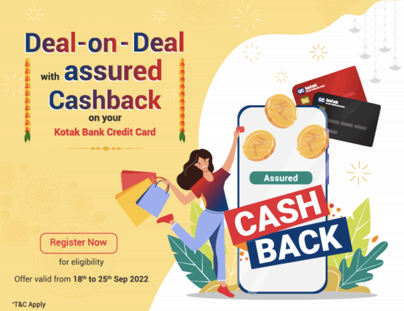 Kotak Cashback offer on Online Spends