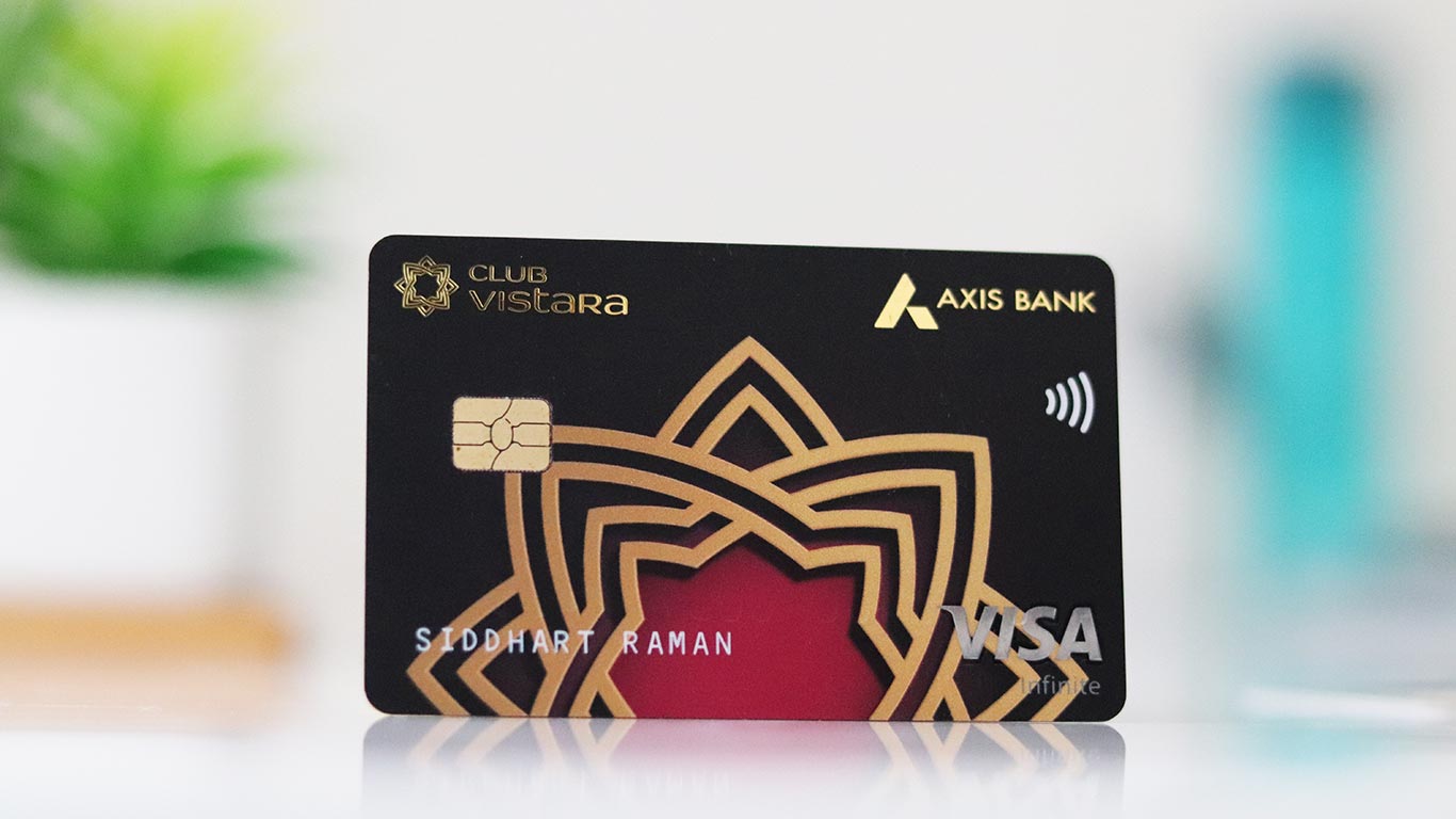 Axis Vistara Infinite Credit Card - Design
