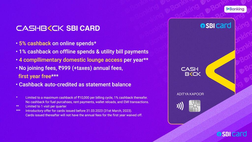 Cashback SBICard features