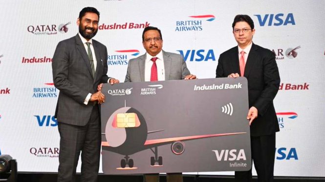 IndusInd Bank with Qatar Airways and British Airways to launch a credit card