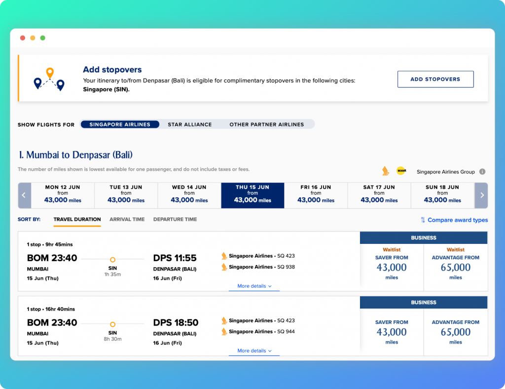Guide Singapore Airlines KrisFlyer Program for Indians CardExpert