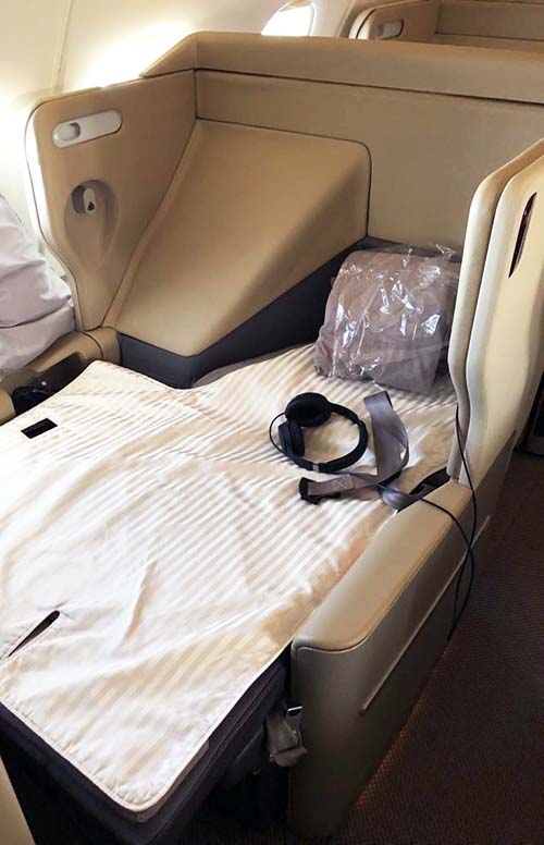 Singapore Airlines Business Class - A380 Old config