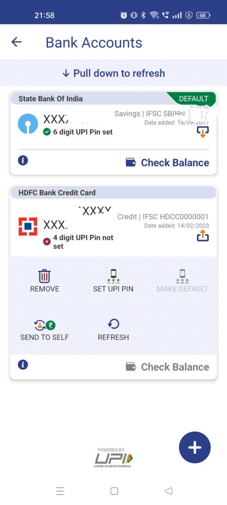 Credit card on UPI - 2
