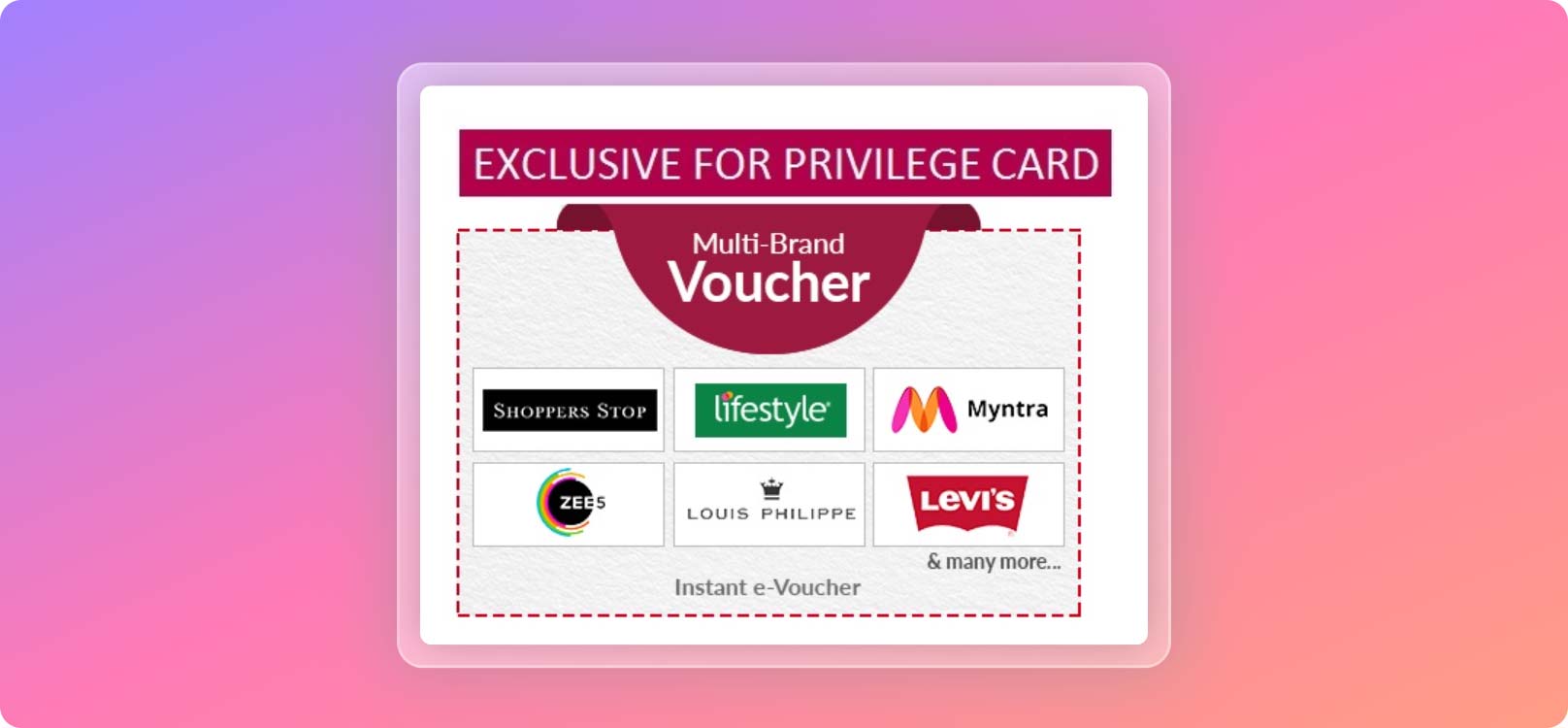Axis Multi-brand voucher redemption option for Privilege Card