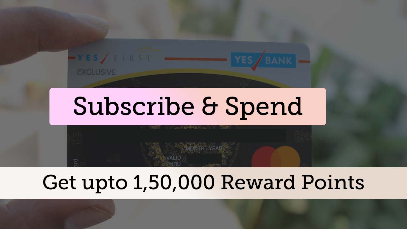 Get upto 1,50,000 Reward Factors on Credit score Card Spends – CardExpert 2 Yesbank Credit Card Offer 2023