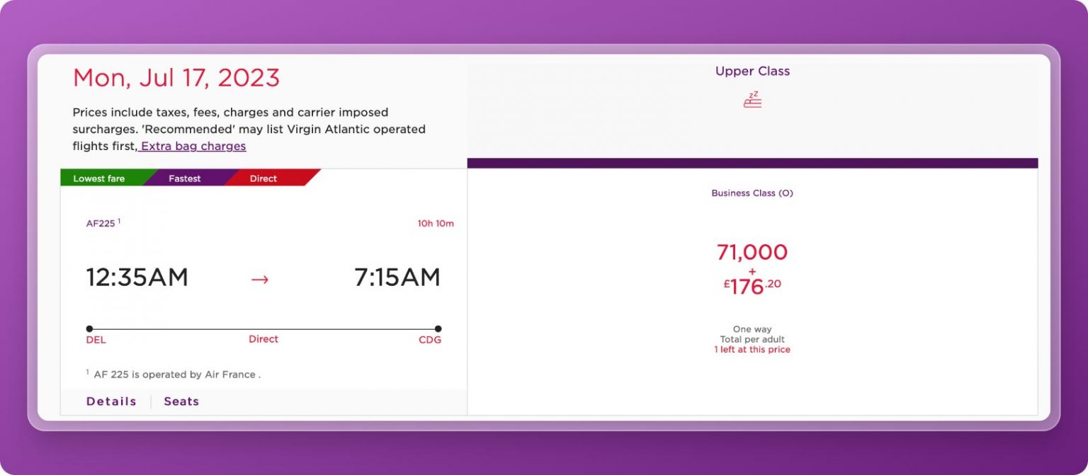 Guide Virgin Atlantic Flying Club for Indians CardExpert