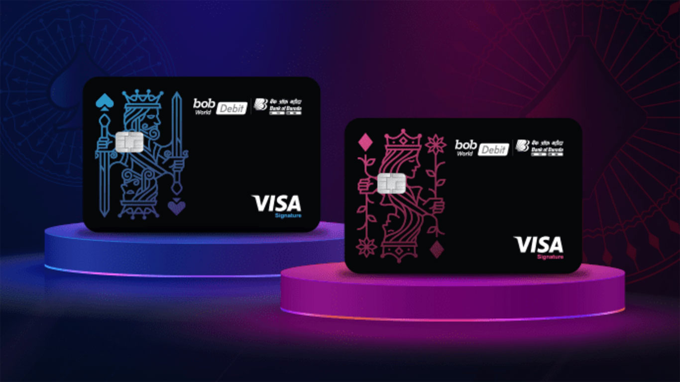 BOB sapphire debit card variants