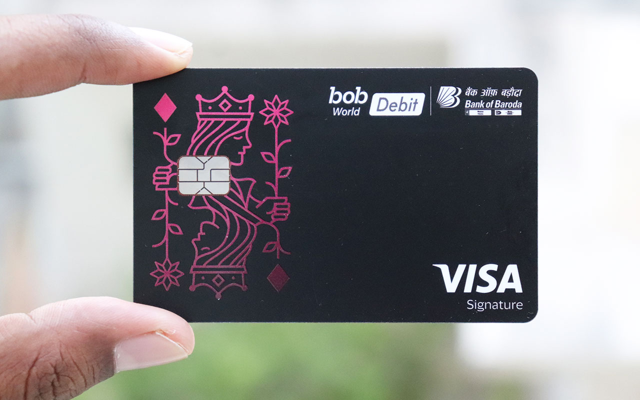 BOB sapphire debit card