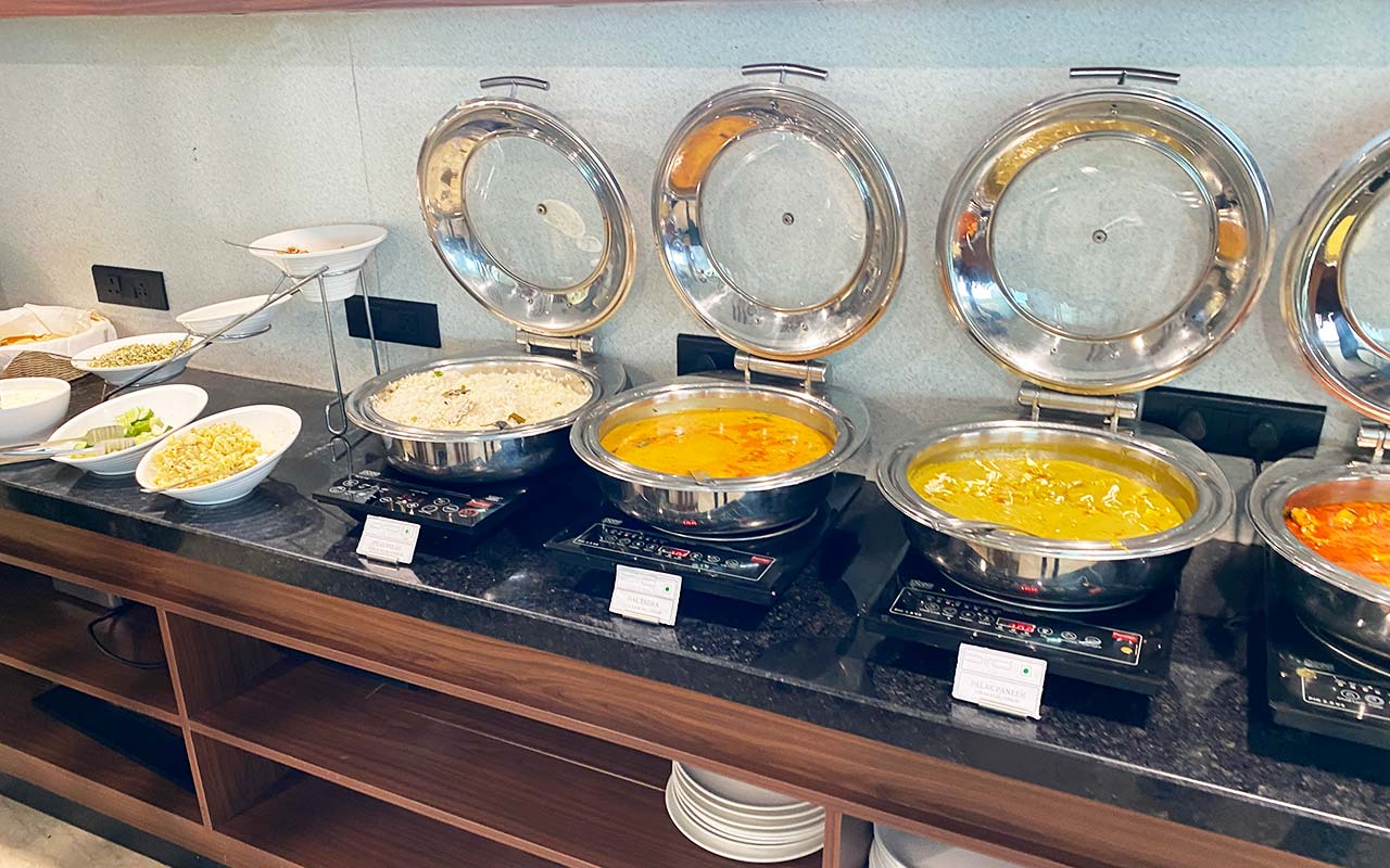 Lounge buffet spread