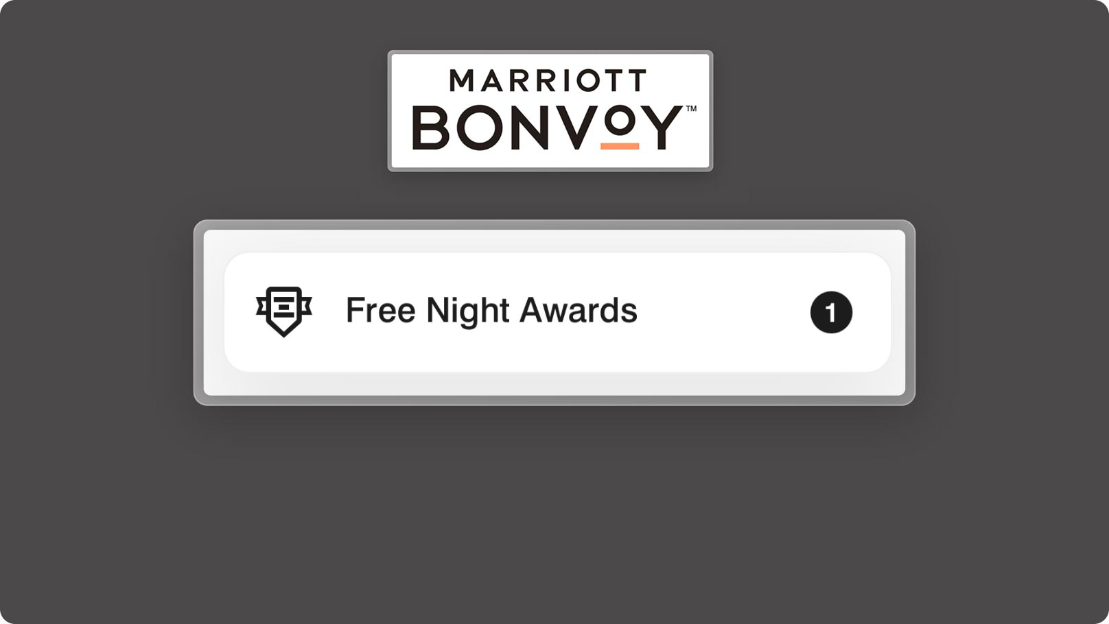 Marriott Bonvoy Free Night Awards
