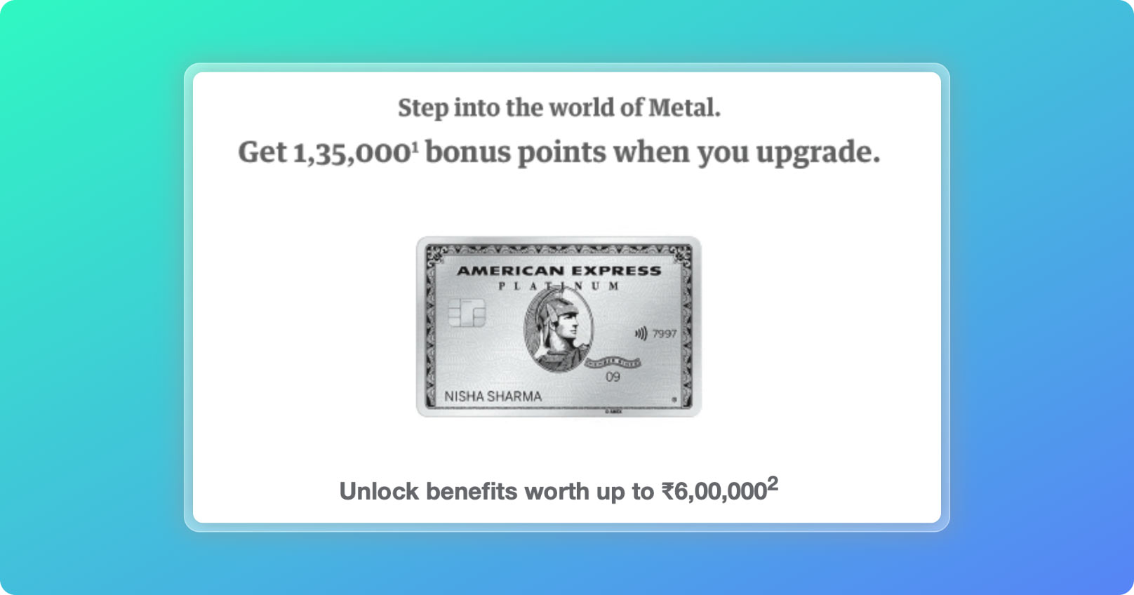 Amex Platinum Charge Card Upgrade Offer