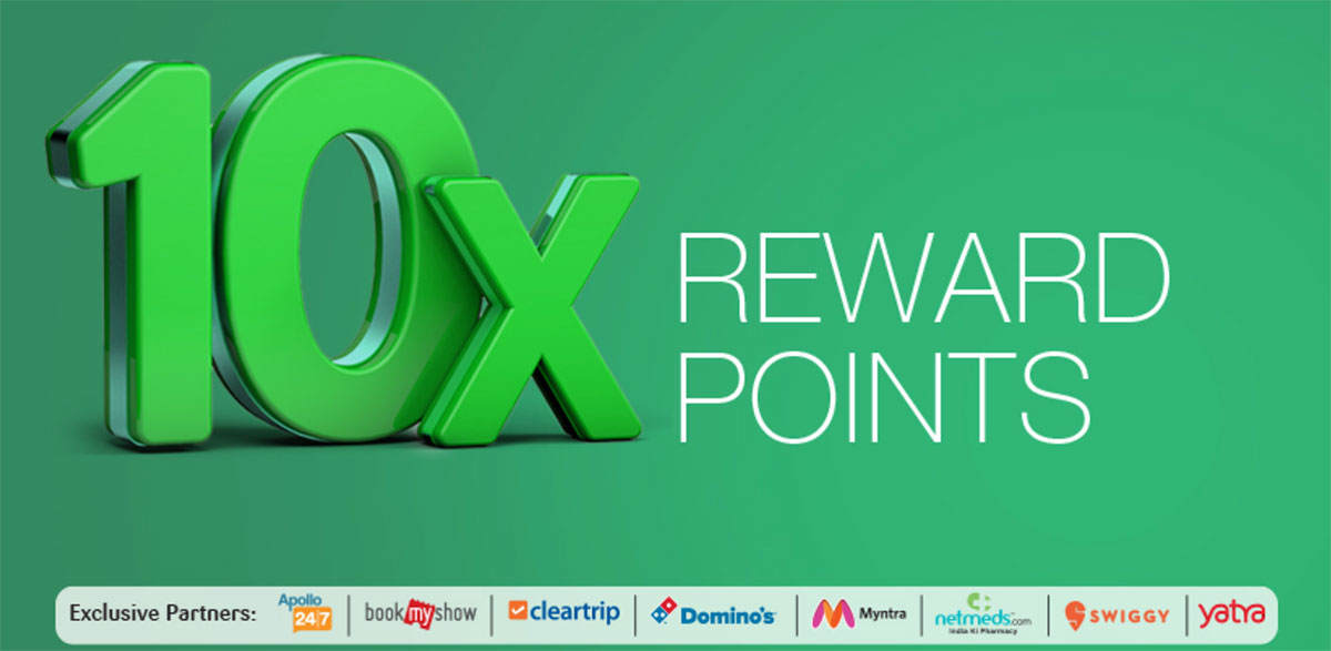 10X rewards on SBI SimplyClick Credit Card