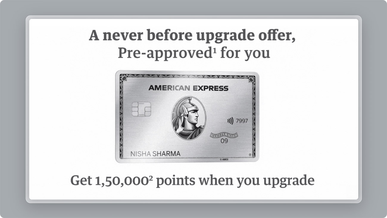 Amex Platinum Charge Upgrade Offer - Jan 2025