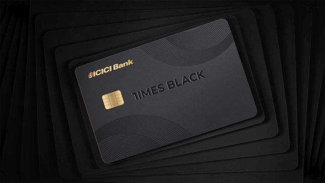 ICICI Bank Times black ICICI Credit Card