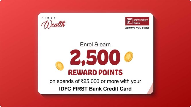IDFC Credit Card Offer: Bonus Reward Points on Spends