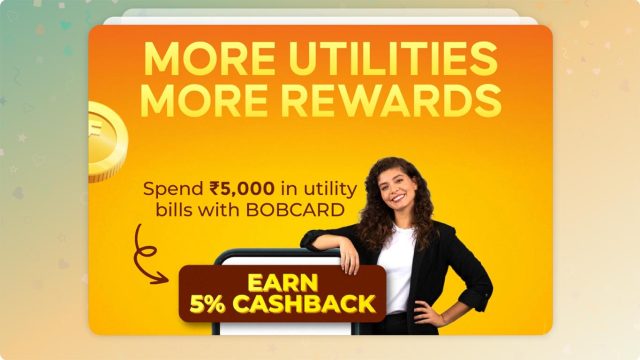 BOBCARD Utility Cashback Offer - sep 2025