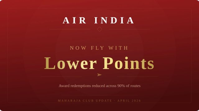 Air India Award Redemptions reduced across 90% of routes